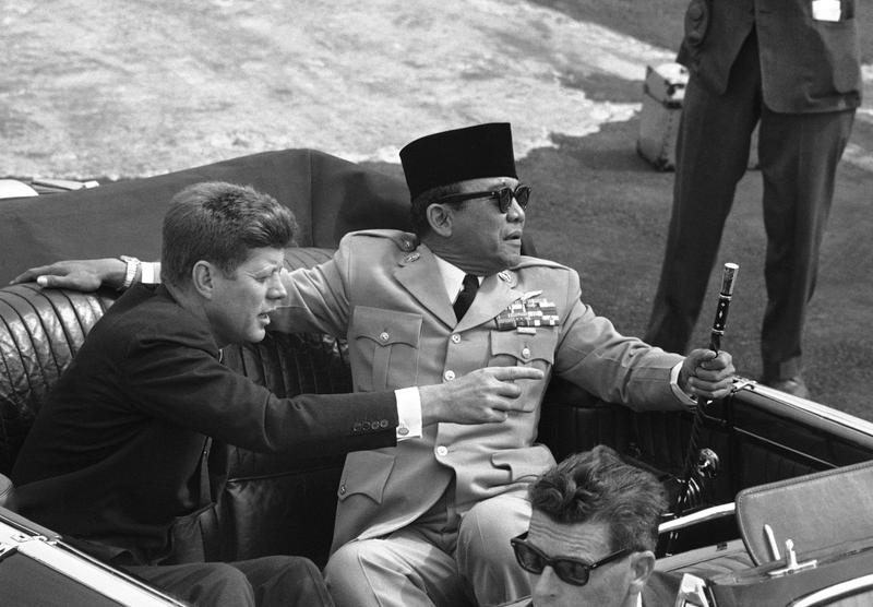 Sukarno con Kennedy en el 61. AP